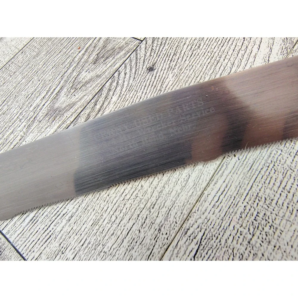 Vintage Cerny Parts Nebraska Advert Promo Utility Knife Saw Blade‎ Wood Handle